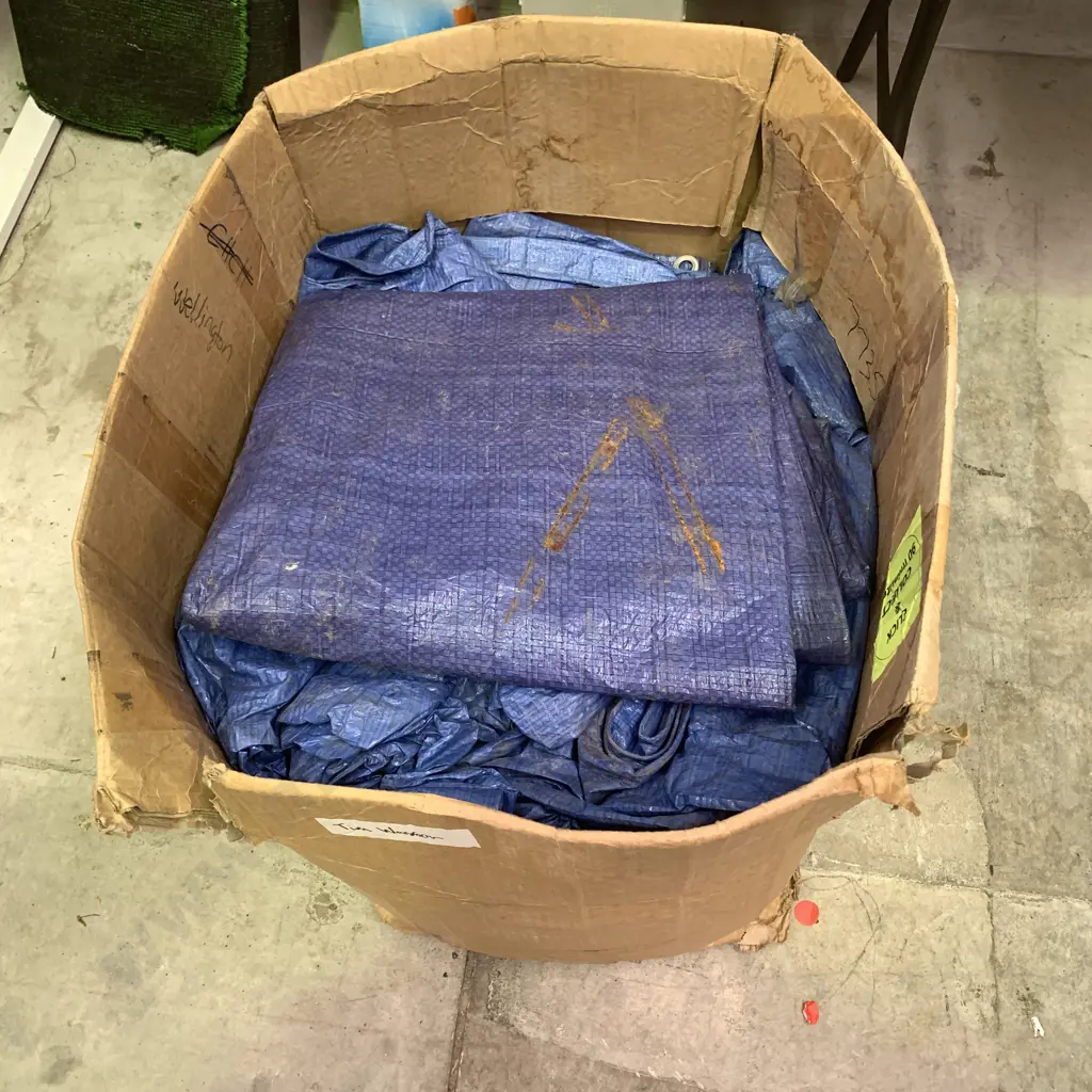 Box of assorted Taurpaulins Image 1++