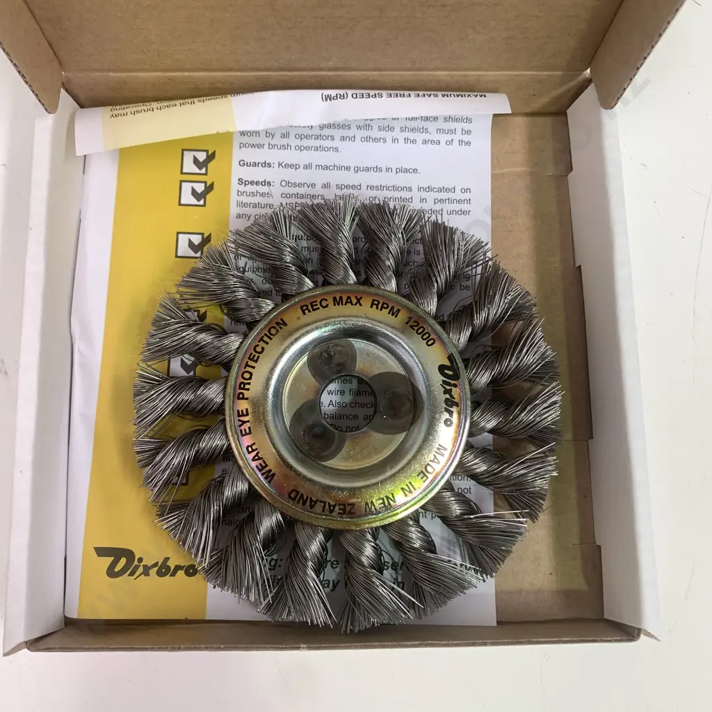 Dixbro Grinder Brushes x 12, T100 x 1R x 13mm 18K 30G Image 1++