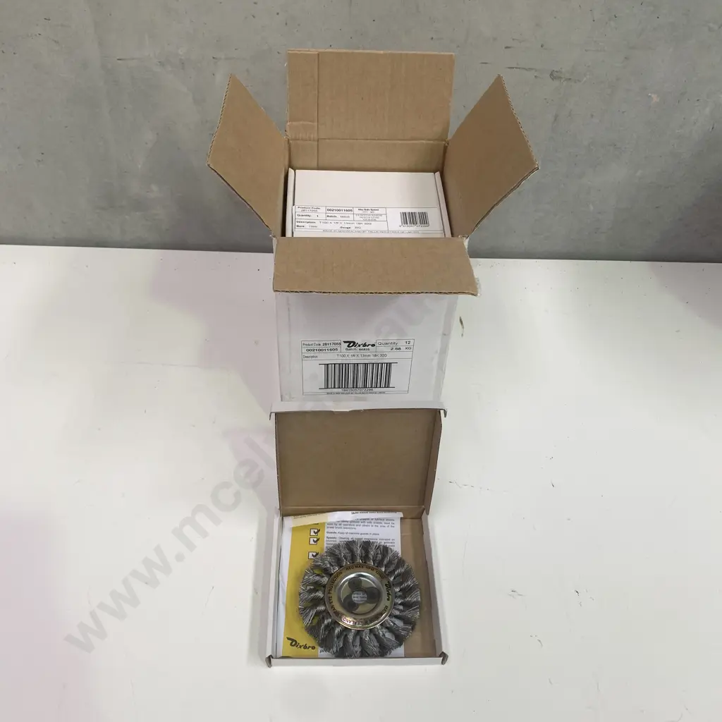 Dixbro Grinder Brushes x 12, T100 x 1R x 13mm 18K 30G Image 1++