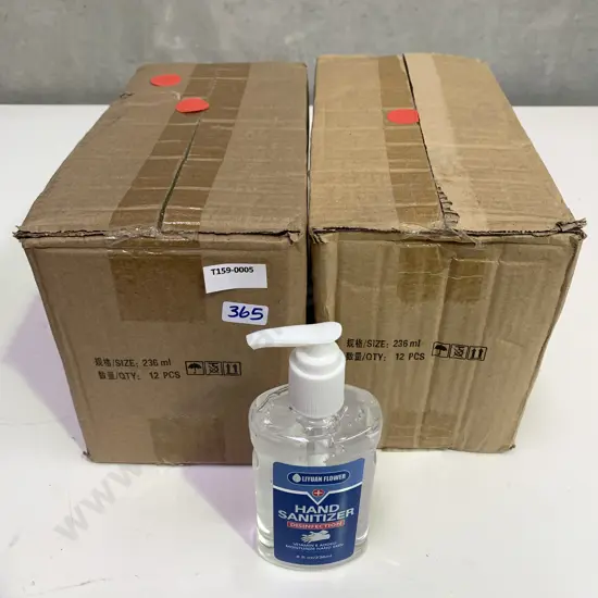 Two Boxes of 12, 236ml Liyuan Blossom Hand Sanitiser