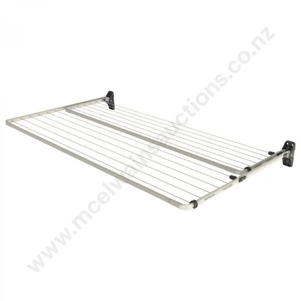 Hills Double Frame Folding Clothes Line Grey Image 1++