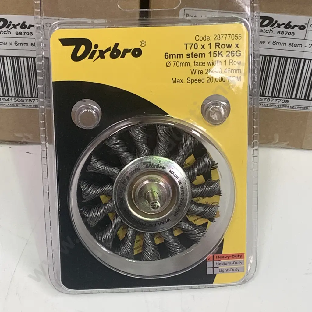 Dixbro Grinder Brushes x 24, T75 x 1R x 6mm Stem 20K 30G DP Image 1++