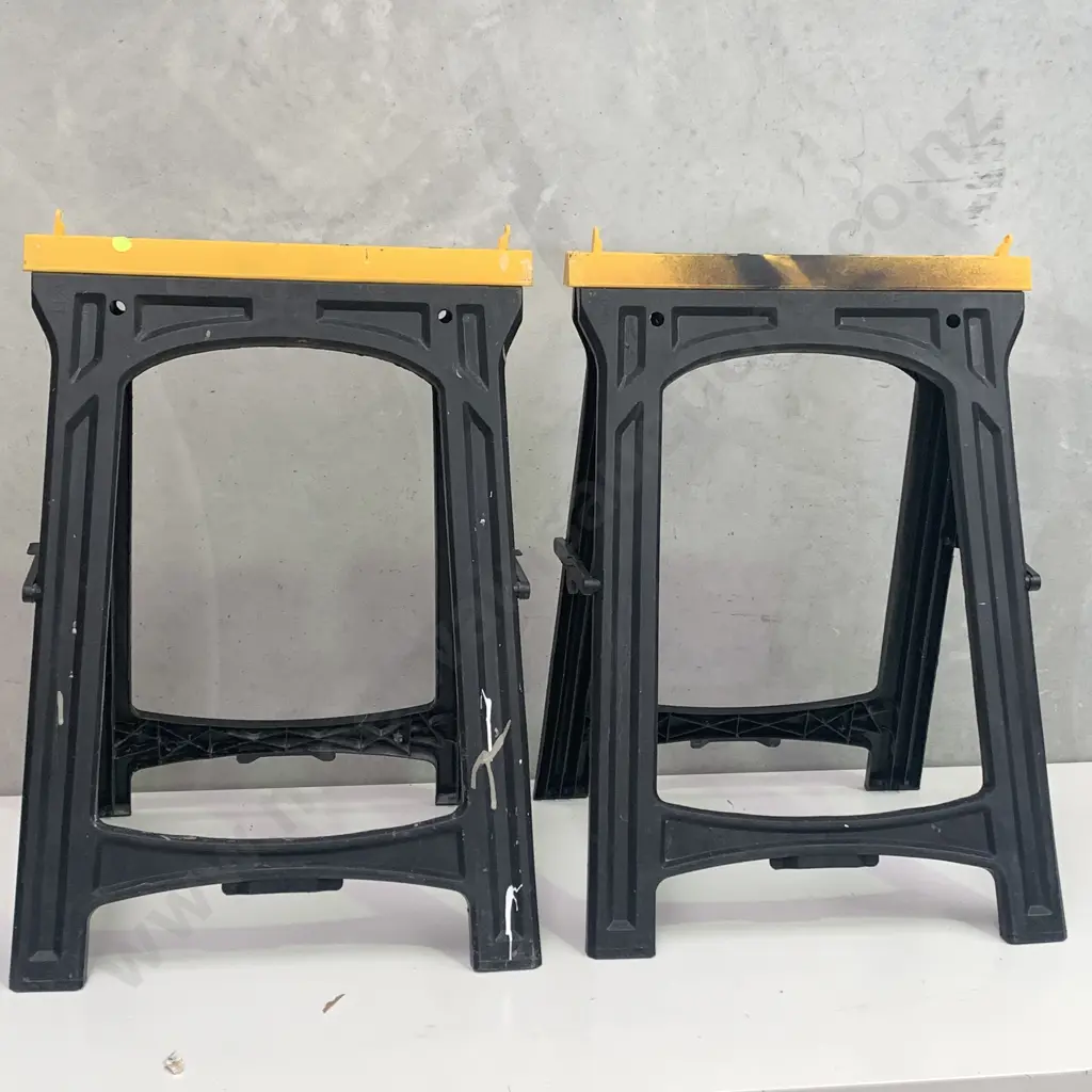 Pair Foldable Saw Horses Image 1++