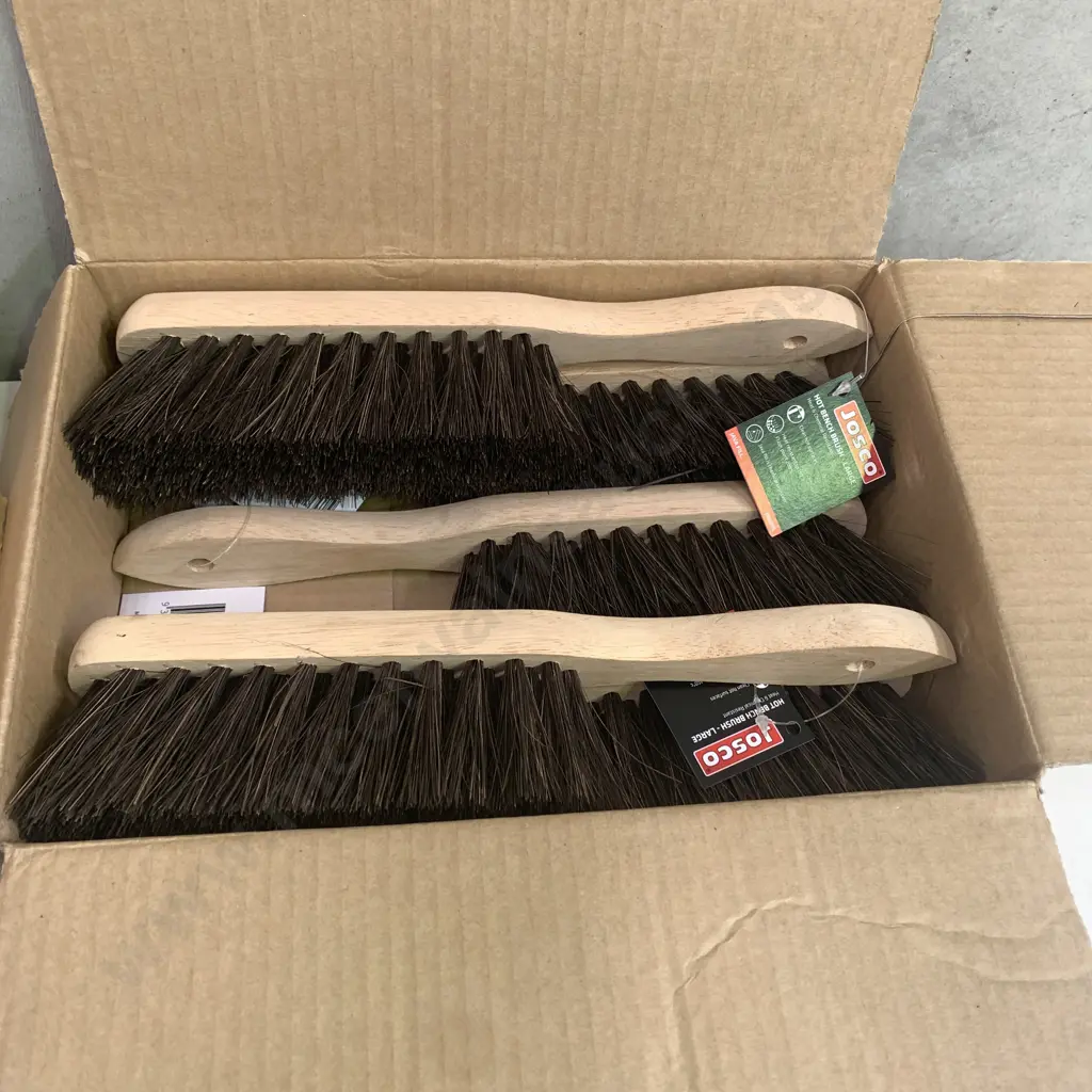 Selection of As-New Brushes including Flexovit Wire Brushes x 12, Josco Hot Bench Brush Large Image 1++