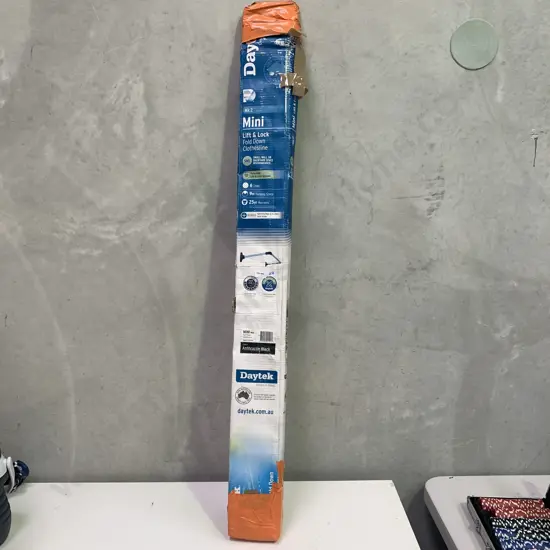 Daytek MK2 Mini Life and Lock Fold Down Clothesline. Anthracite Black colour