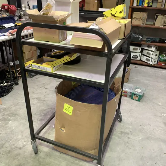 Sitech Systems Large Commercial Trolley. On castors. 2 upper shelves. H113 L78 W65cm