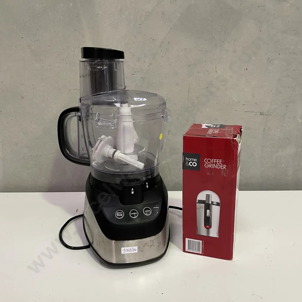 Russell Hobbs Food Processor with Home and Co Coffee Grinder Image 1++