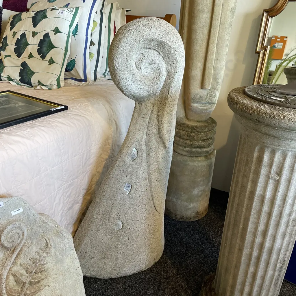 Awesome Concrete Koru Garden Feature, H1 Metre Image 1++