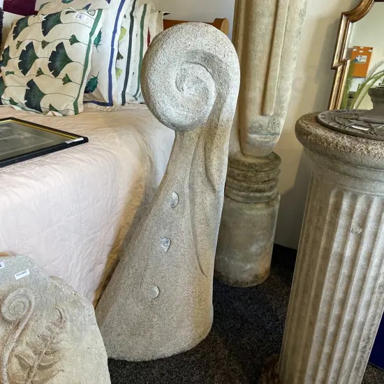 Awesome Concrete Koru Garden Feature, H1 Metre