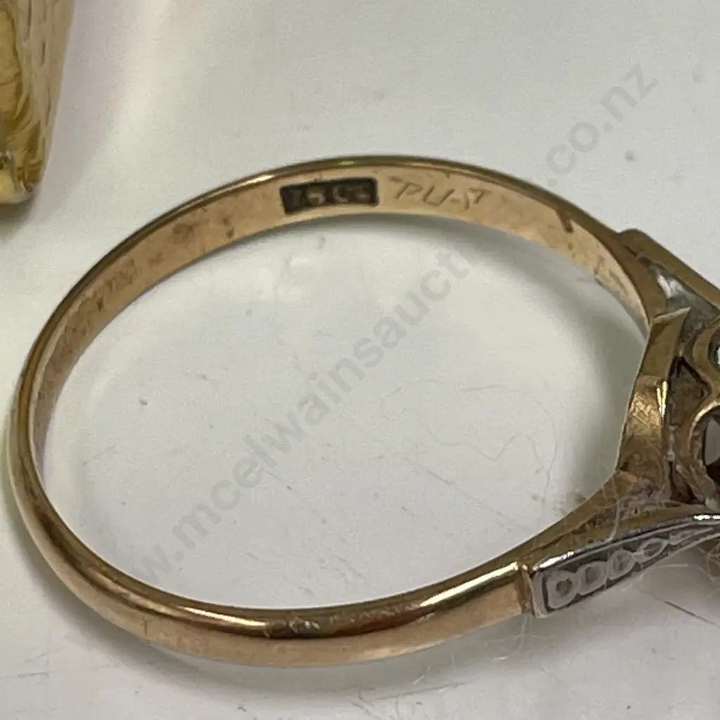 Stamped Gold Ring Image 1++