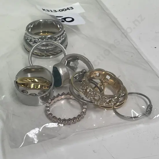 Assorted Rings - some stamped