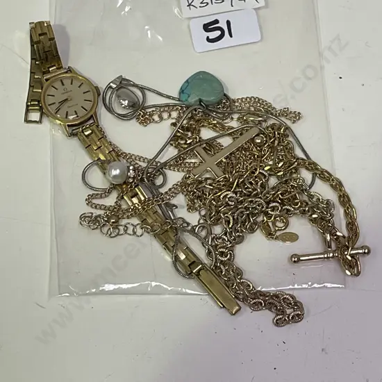 Assorted Jewellery and a Watch