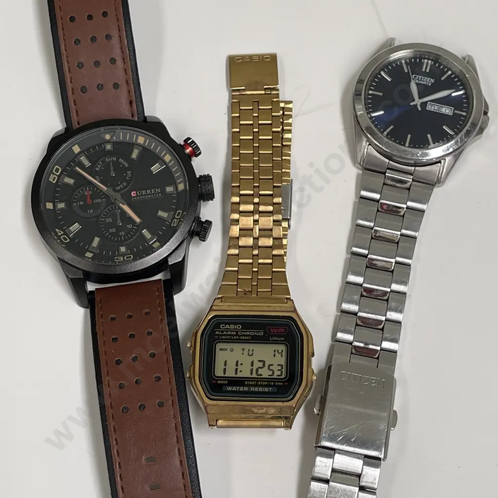 Watches: Curren M.8250, Casio and Citizen Quartz Image 1++
