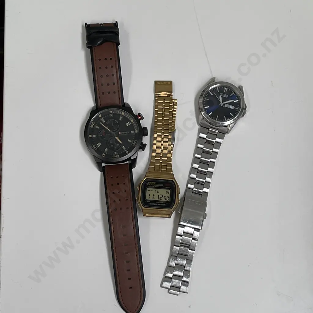 Watches: Curren M.8250, Casio and Citizen Quartz Image 1++