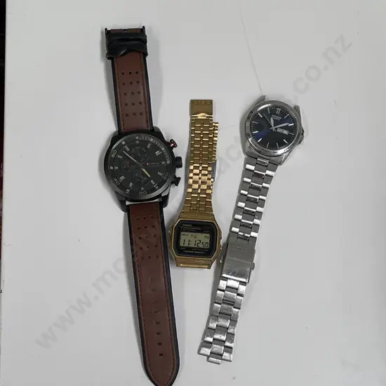 Watches: Curren M.8250, Casio and Citizen Quartz