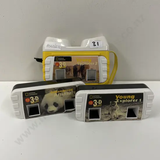 National Geographic Viewfinder with 3D Young Explorer 1 & 2 with Endangered Animals
