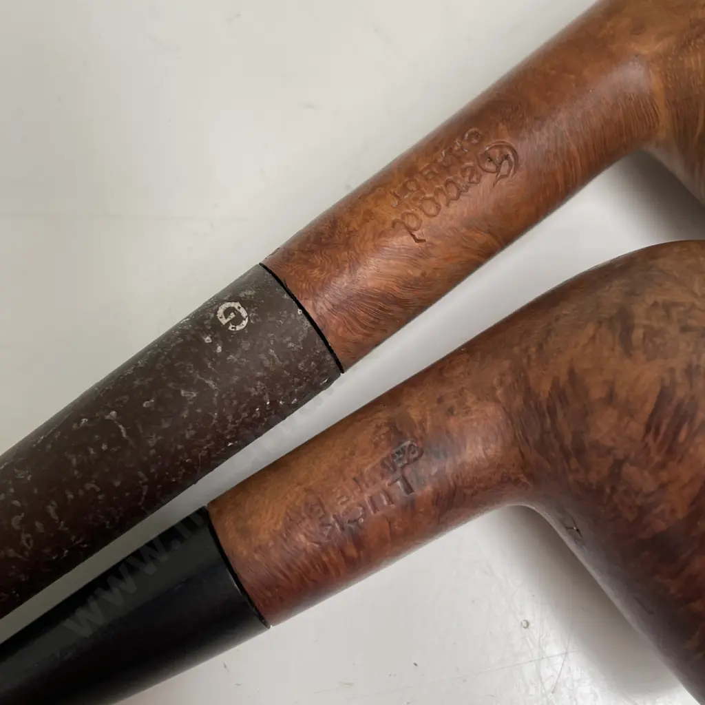 Two Vintage Burr Pipes. Both impressed makers marks Image 1++