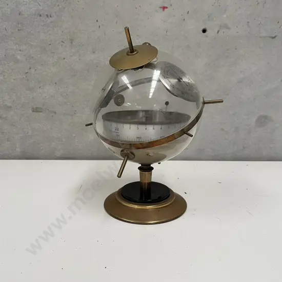Vintage Sputnik Brass Barometer