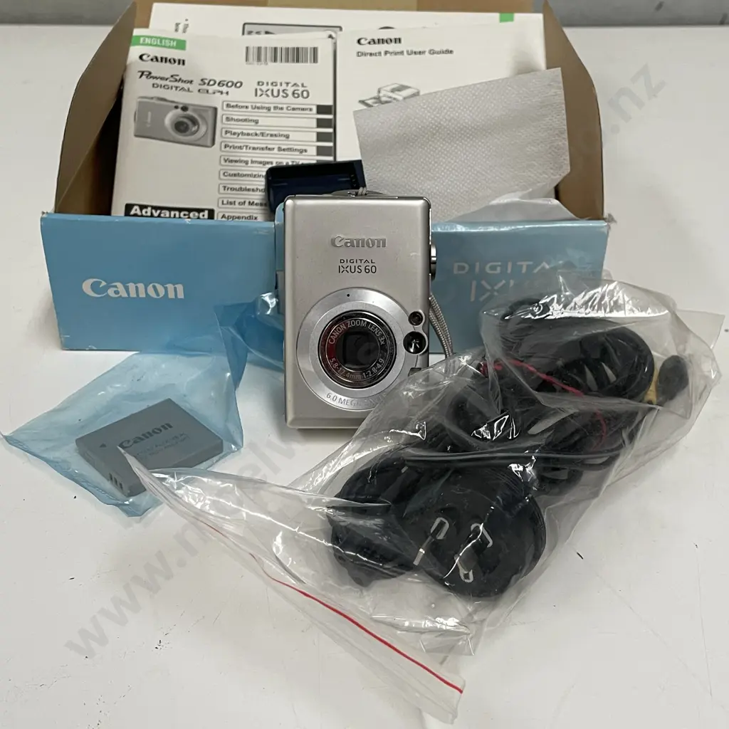 Canon Digital IXUS 60 Camera. With box etc Image 1++