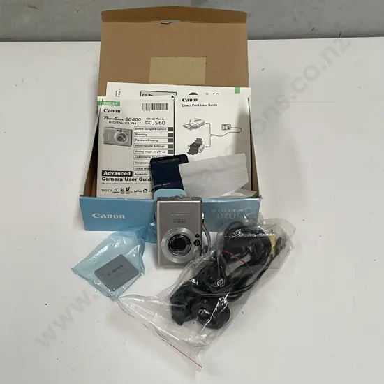 Canon Digital IXUS 60 Camera. With box etc