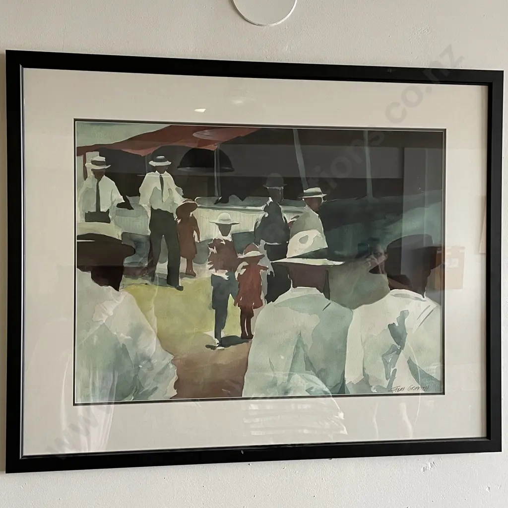 Original Framed and Glazed Watercolour Signed Griffith, 99 x 79cm incl Frame Image 1++