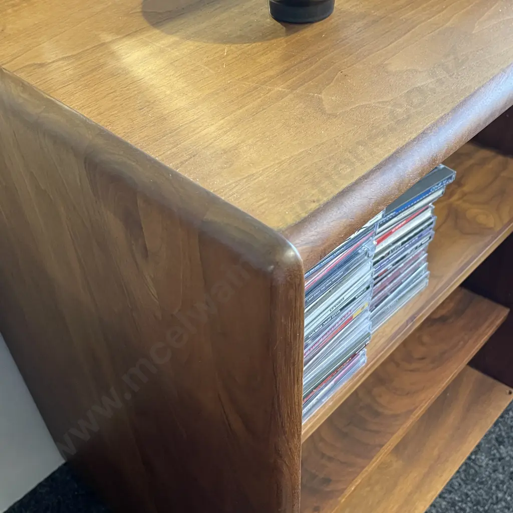 Solid Wood Shelving/Entertainment Unit. H81 W121 D49cm Image 1++