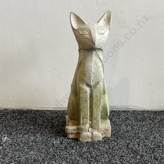 Concrete Cat Garden Feature. H34cm