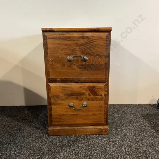 Wooden 2 Drawer Filing Cabinet