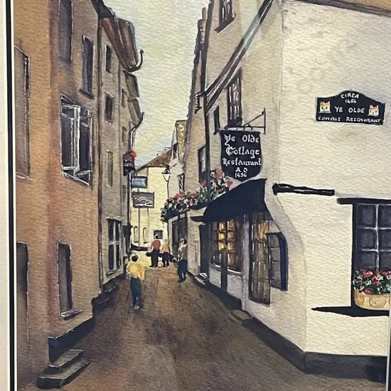 Original framed Watercolour, signed June Nairue? 57 x 69cm