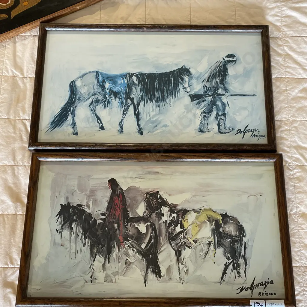 Pair of De Gnazia? Arizona Prints. 48 x 28cm Image 1++