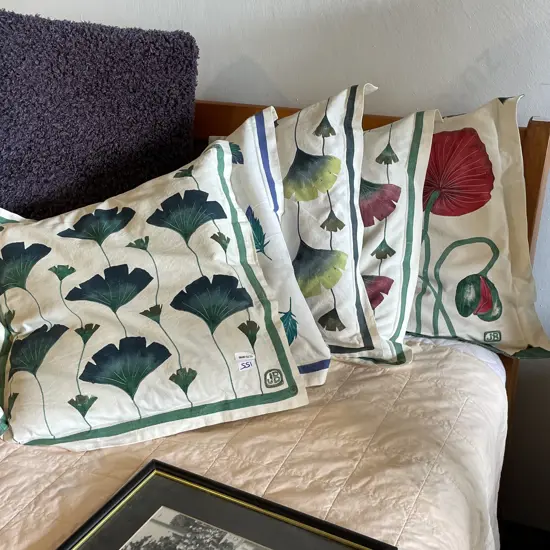 5 Designer Screen Printed Scatter Cushions
