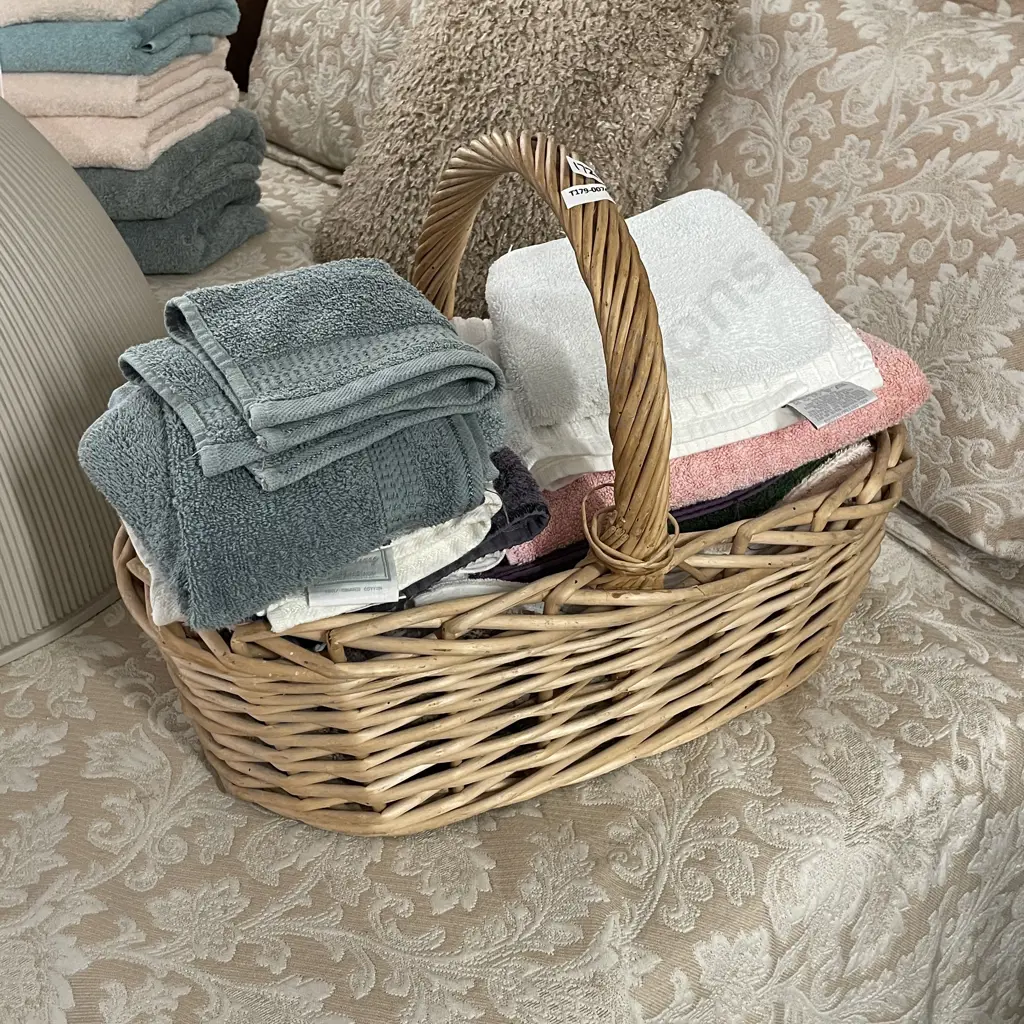 Basket of Assorted handtowels and flannels Image 1++