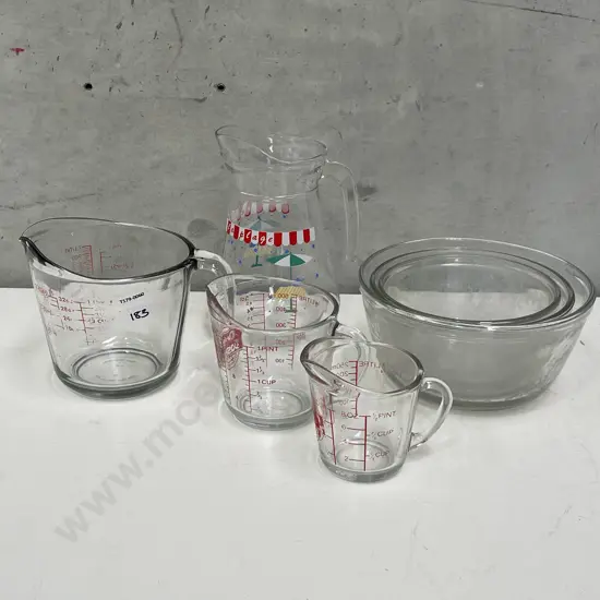 Assorted Vintage Kitchen Glassware