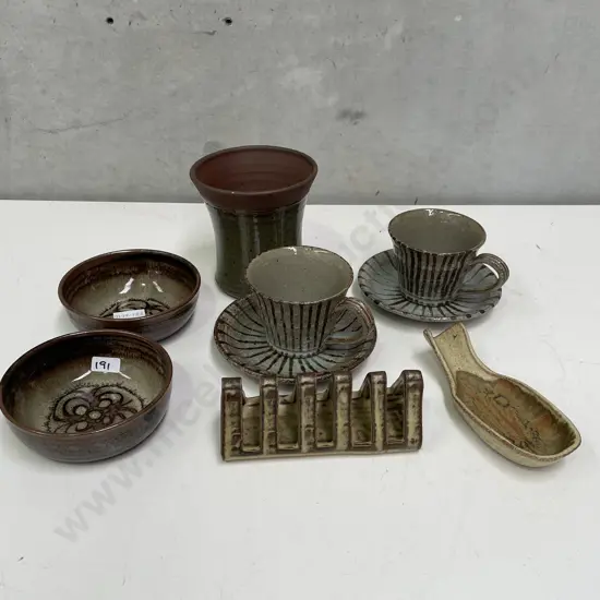 Assortment of Pottery some signed
