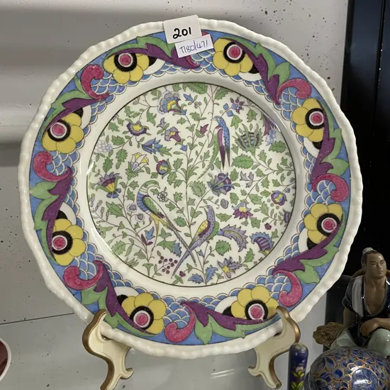 Royal Doulton Handpainted Parrot Display Plate