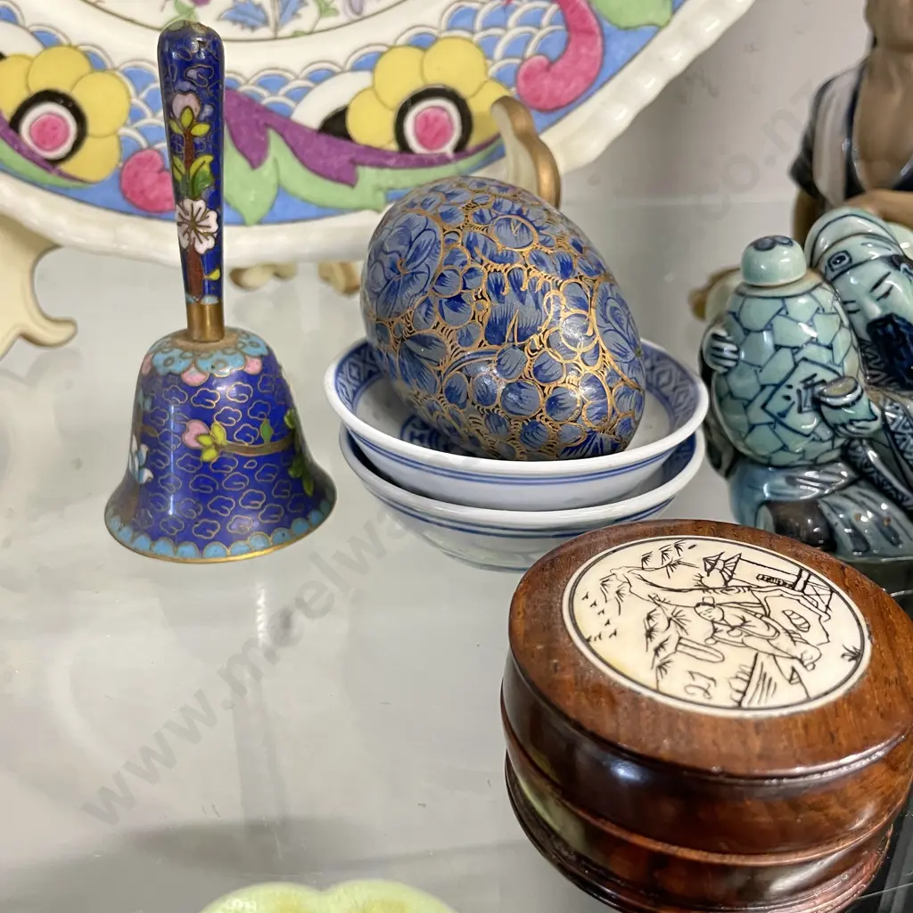 Assorted Asian Collectables including Cloisonne Image 1++