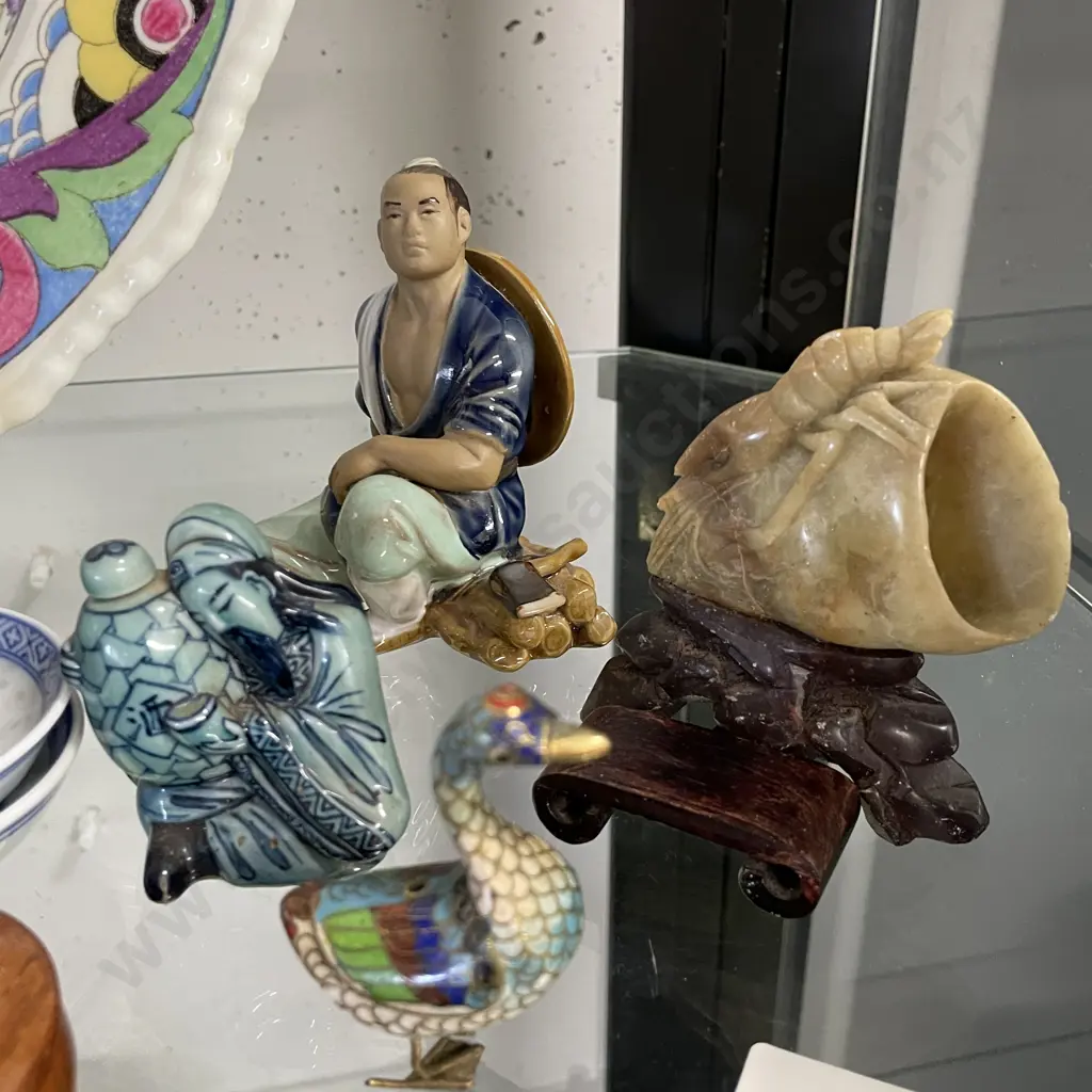 Assorted Asian Collectables including Cloisonne Image 1++