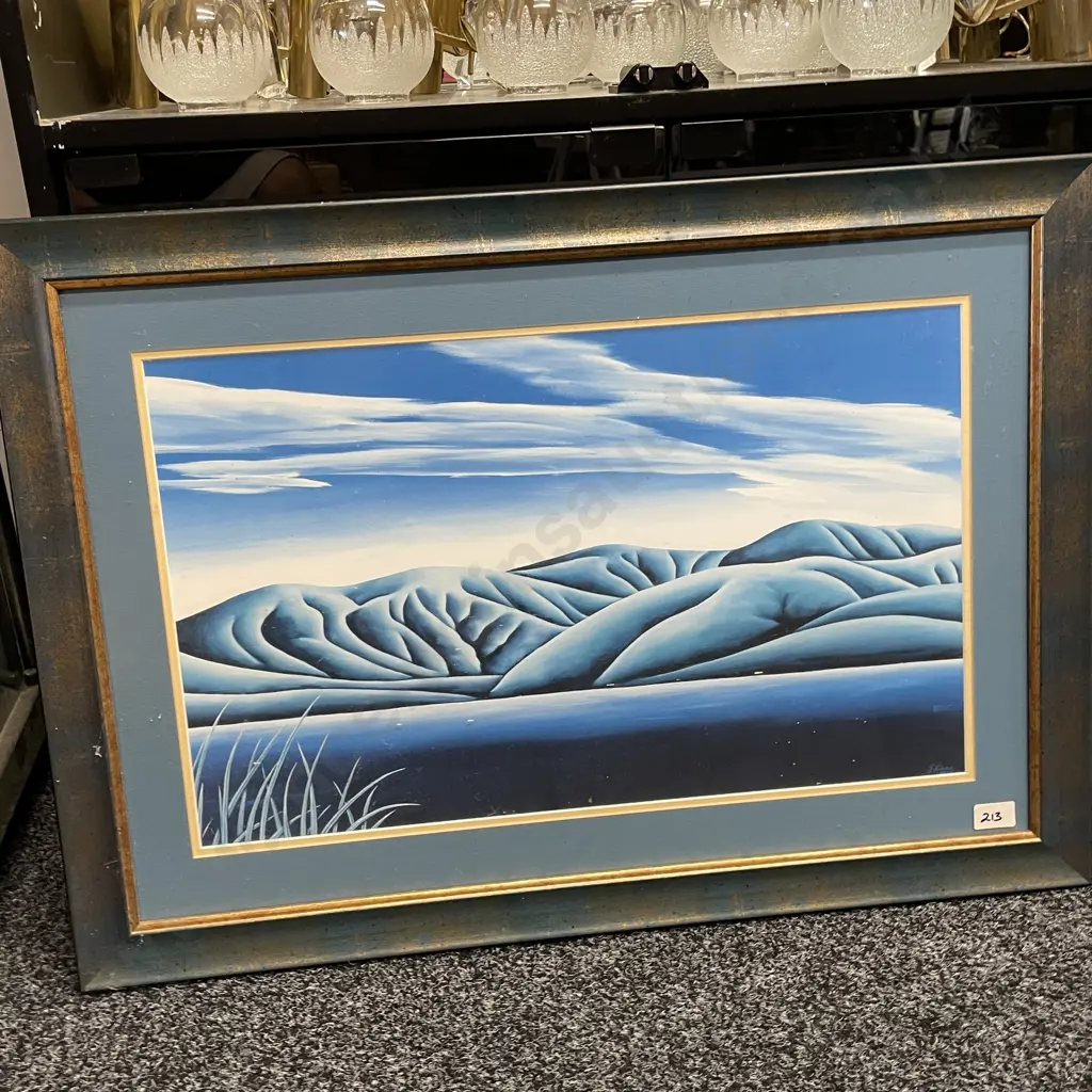 Framed Artwork by D Adams, 70 x 50cm Image 1++