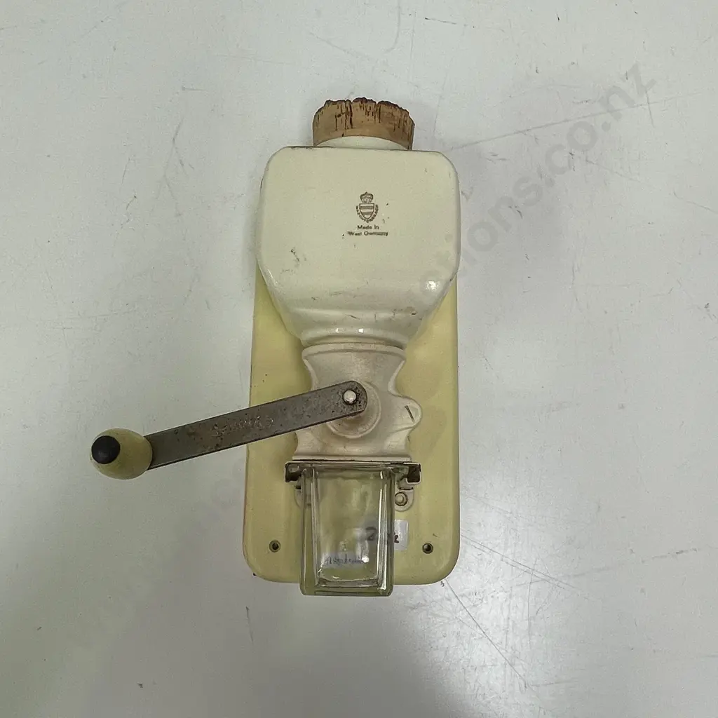 Vintage West German Wall Hung Coffee Grinder Image 1++