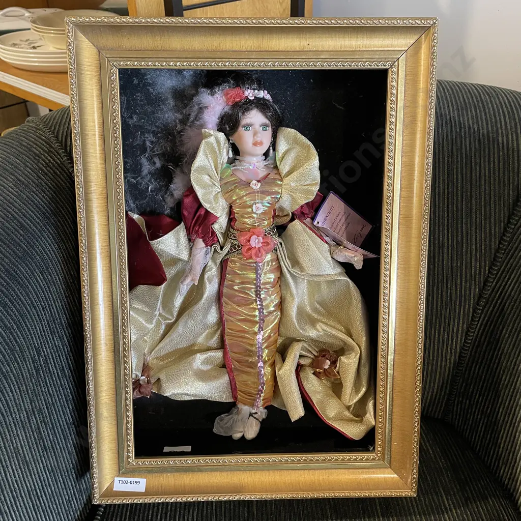 Boxed Doll with Gilded Frame Image 1++