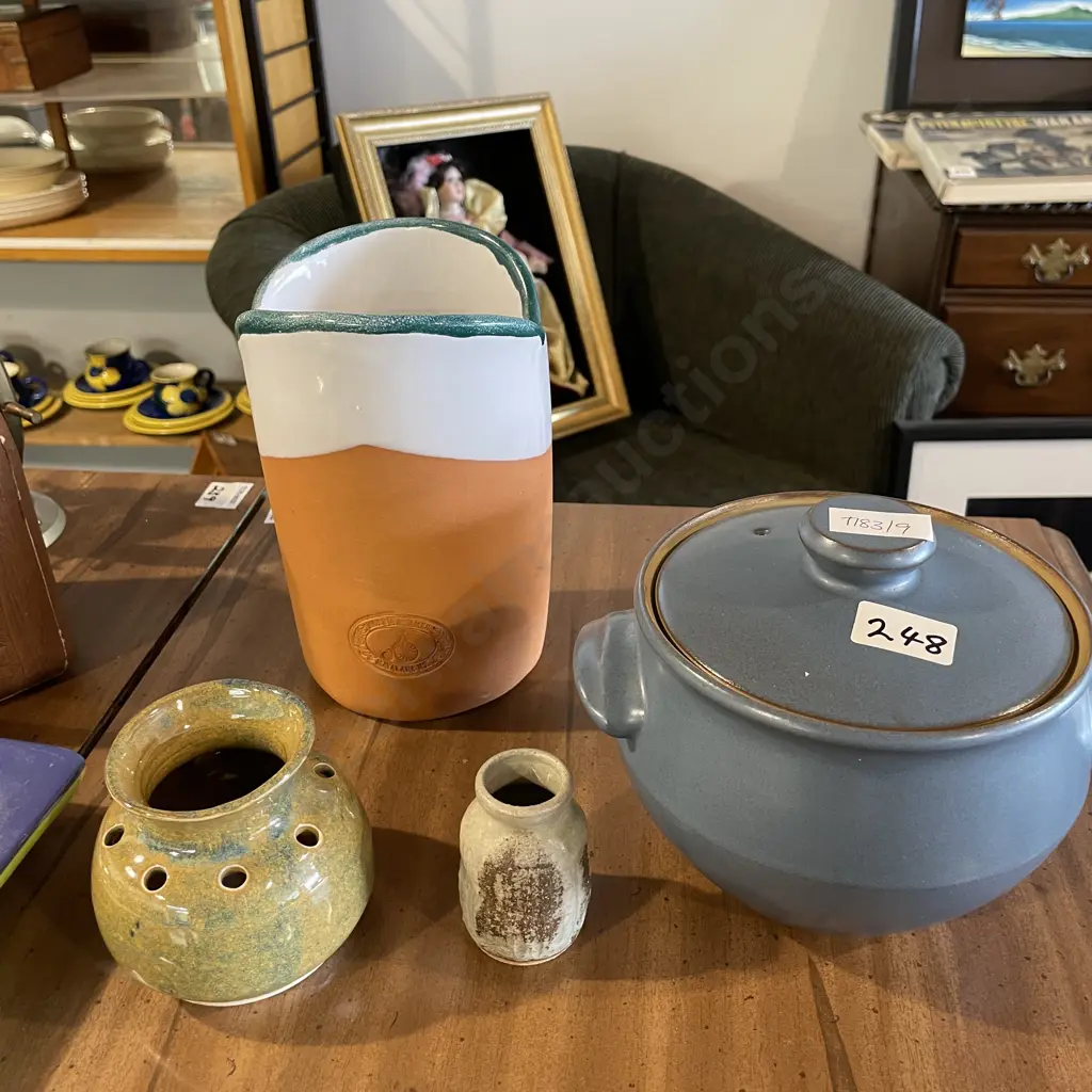 Assorted Pottery incl. Denby, Morris and James Image 1++