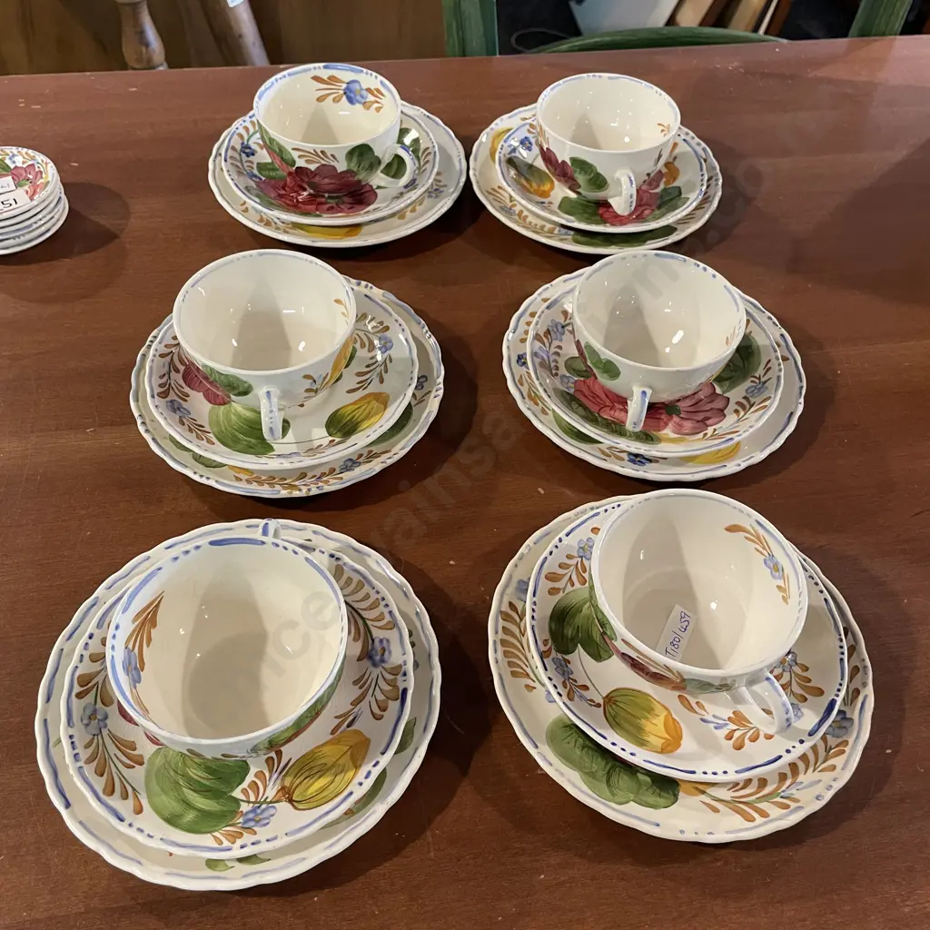 Set of 6 Belle Fiore Trios Image 1++