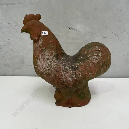 Large Terracotta Rooster Garden Feature