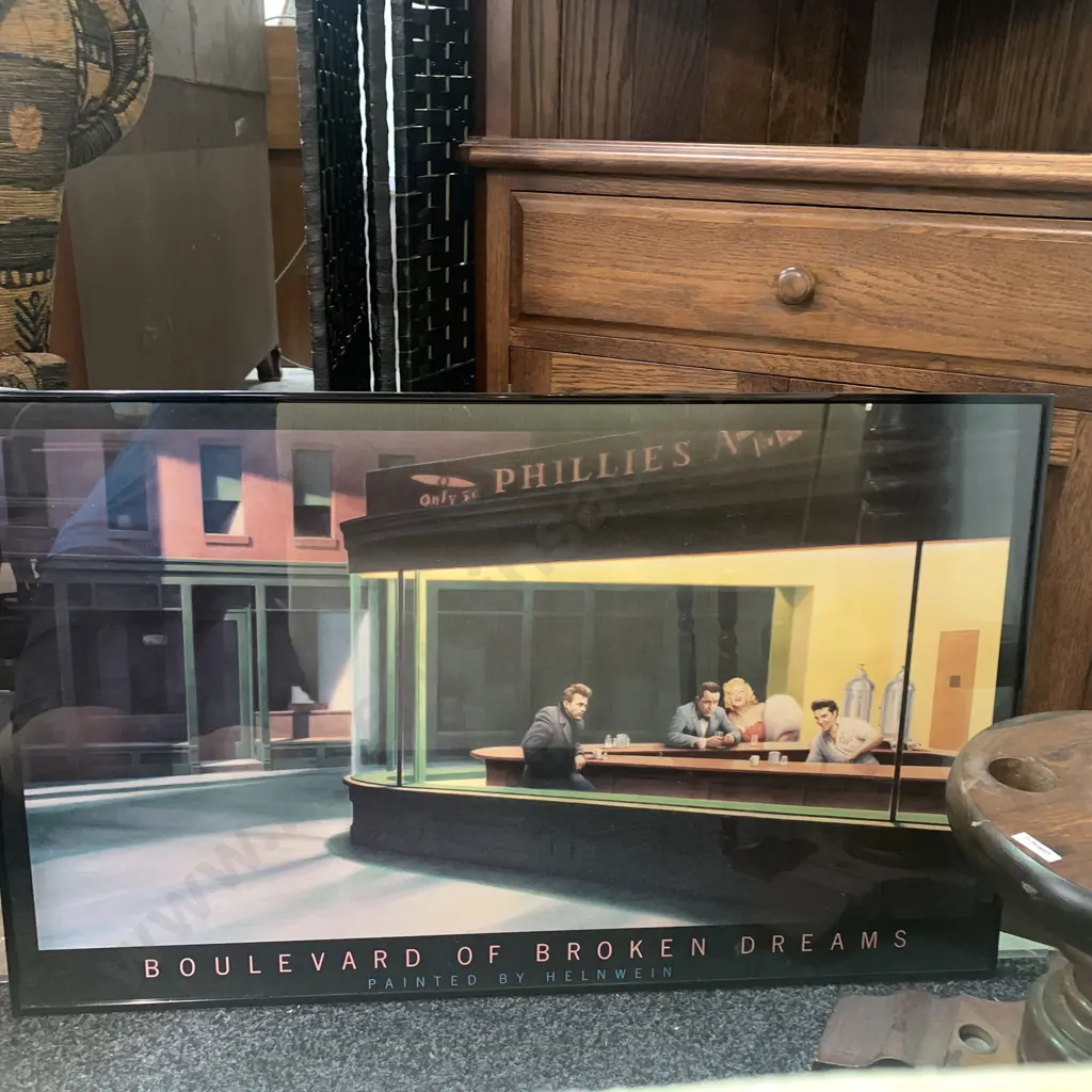 Framed Glazed Print "The Boulevard of Broken Dreams" 920 x 560cm Image 1++