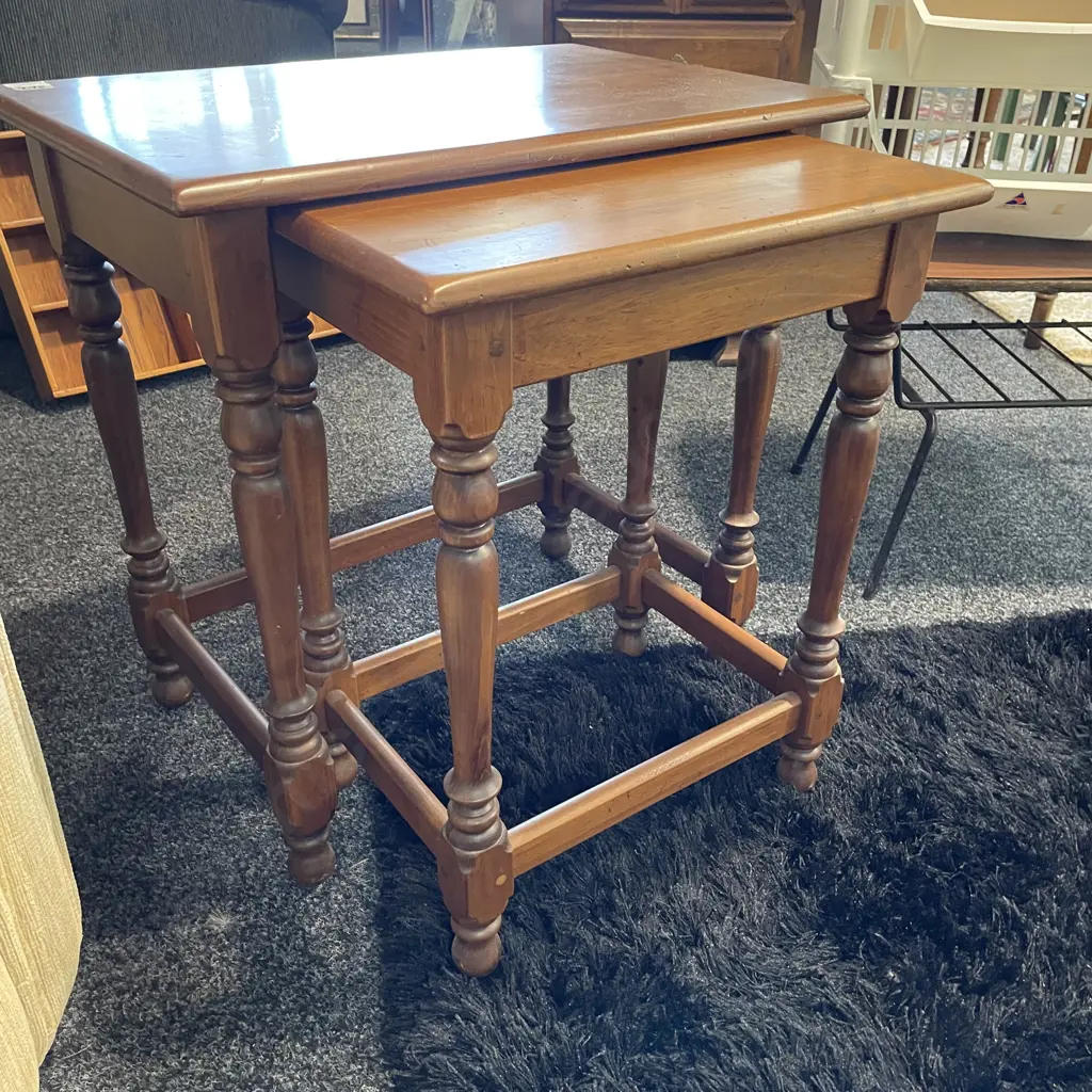Nest of 2 Tables. Largest H62, 61 x 41cm Image 1++