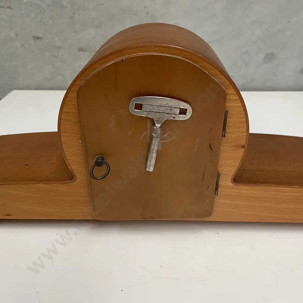 Stunning Art Deco Mantle Clock. Schatz, German made. L49cm Image 1++