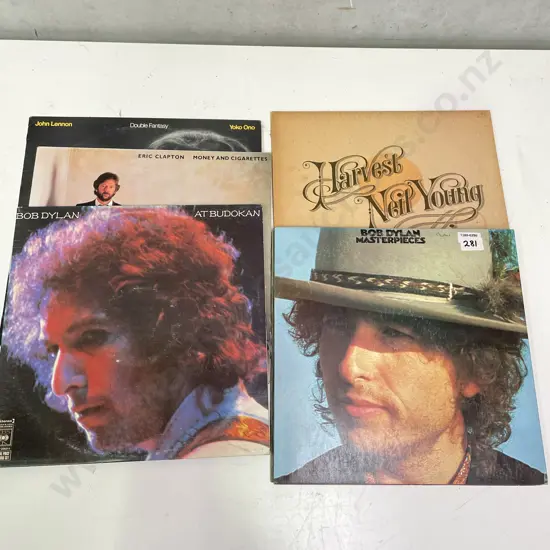 LP's - Bob Dylan, Neil Young, Eric Clapton, John Lennon
