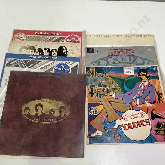 Large assortment of Beatles LP's