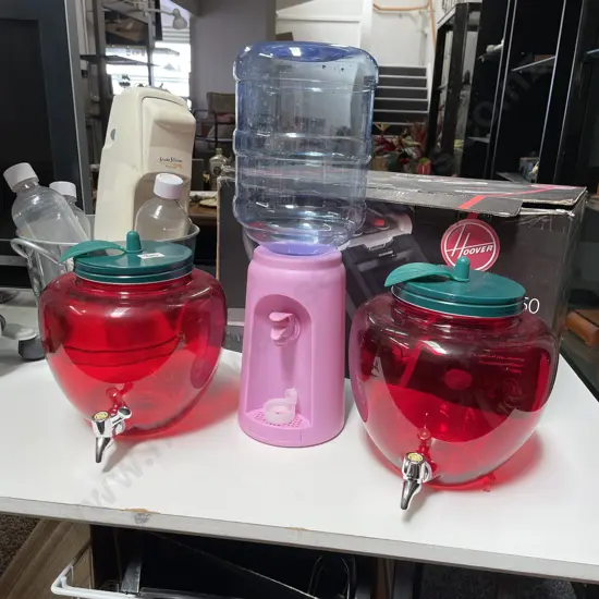3 x Drink Dispensers, including 2 Glass Apples with 1 other