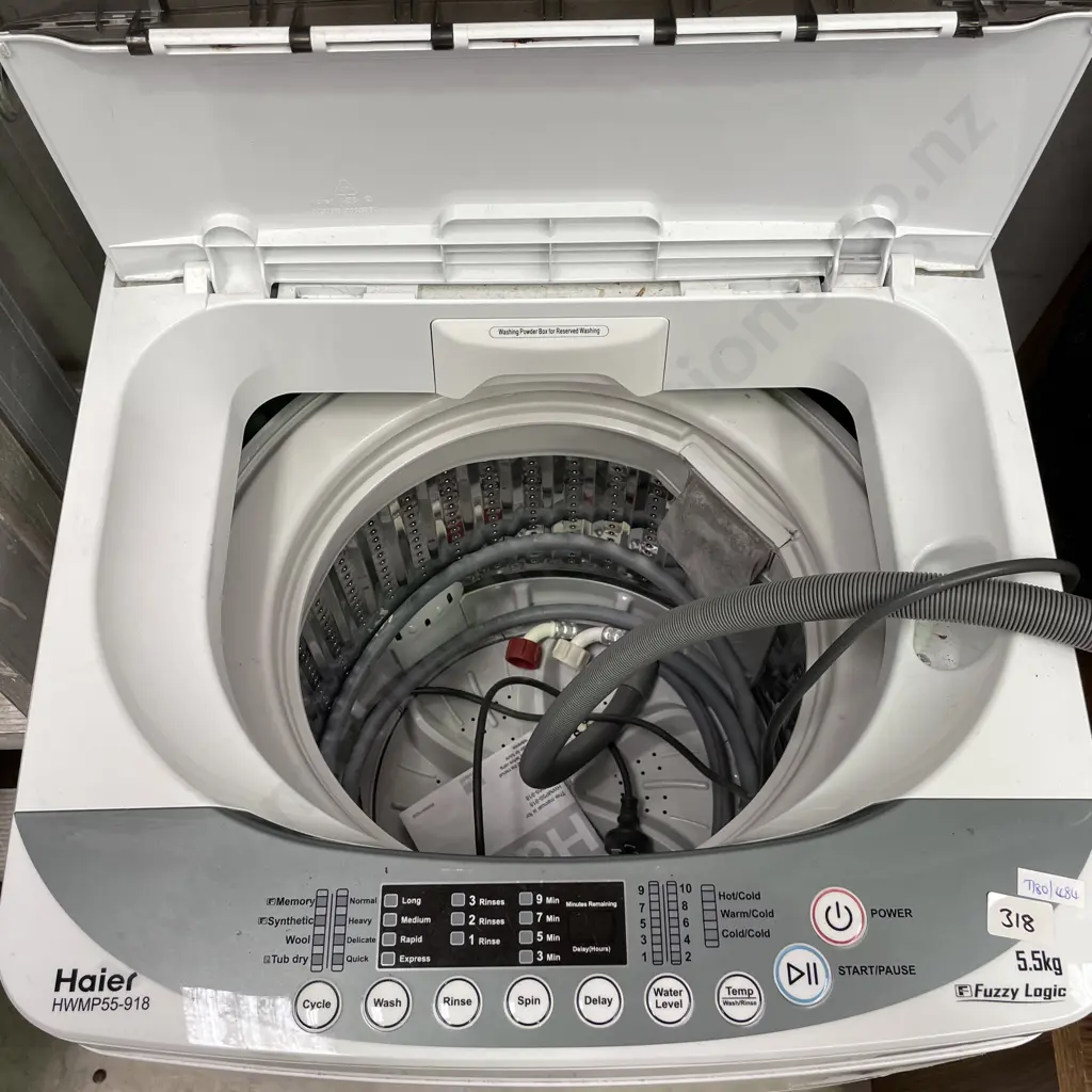 Haier 5.5kg Fuzzy Logic Washing Machine. HWMP55-918 Image 1++